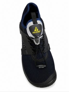 Ascend Hiking Water Shoes Men’s Black Mesh Quick Lace Outdoor Trail Size 9D